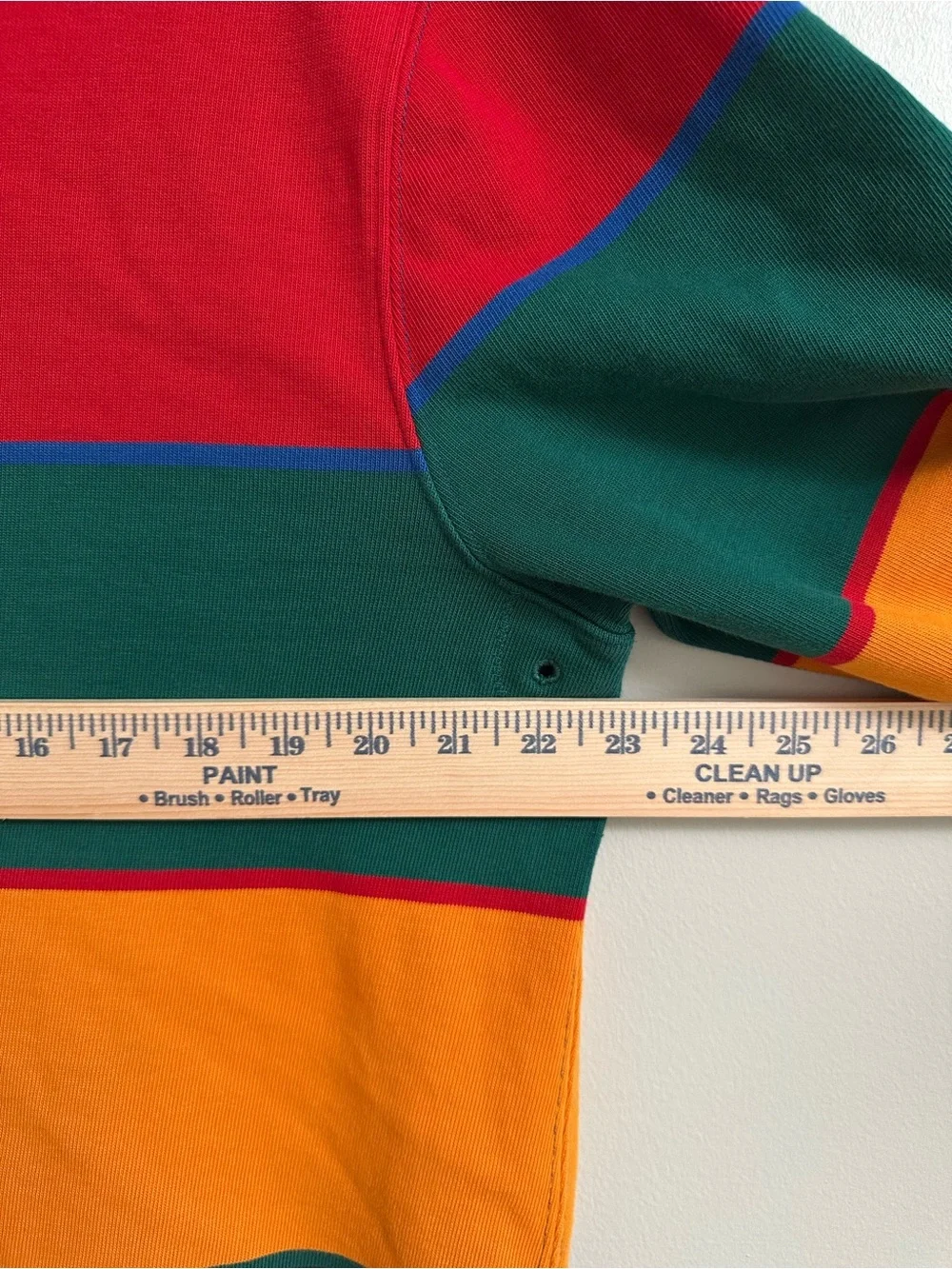 J. Crew Oarsman Rugby Striped Long Sleeve Elbow Patch